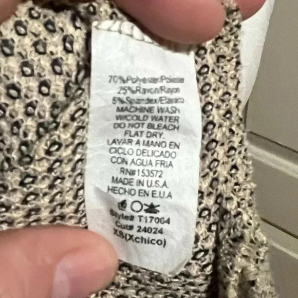 Bohme super soft tan button shoulder top XS - Picture 7 of 9